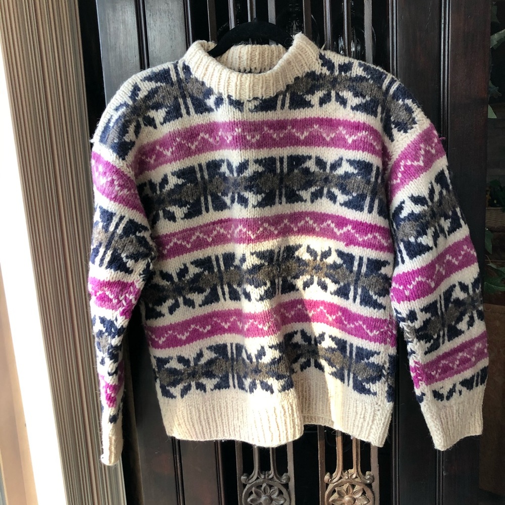 Classic outdoor skating sweater